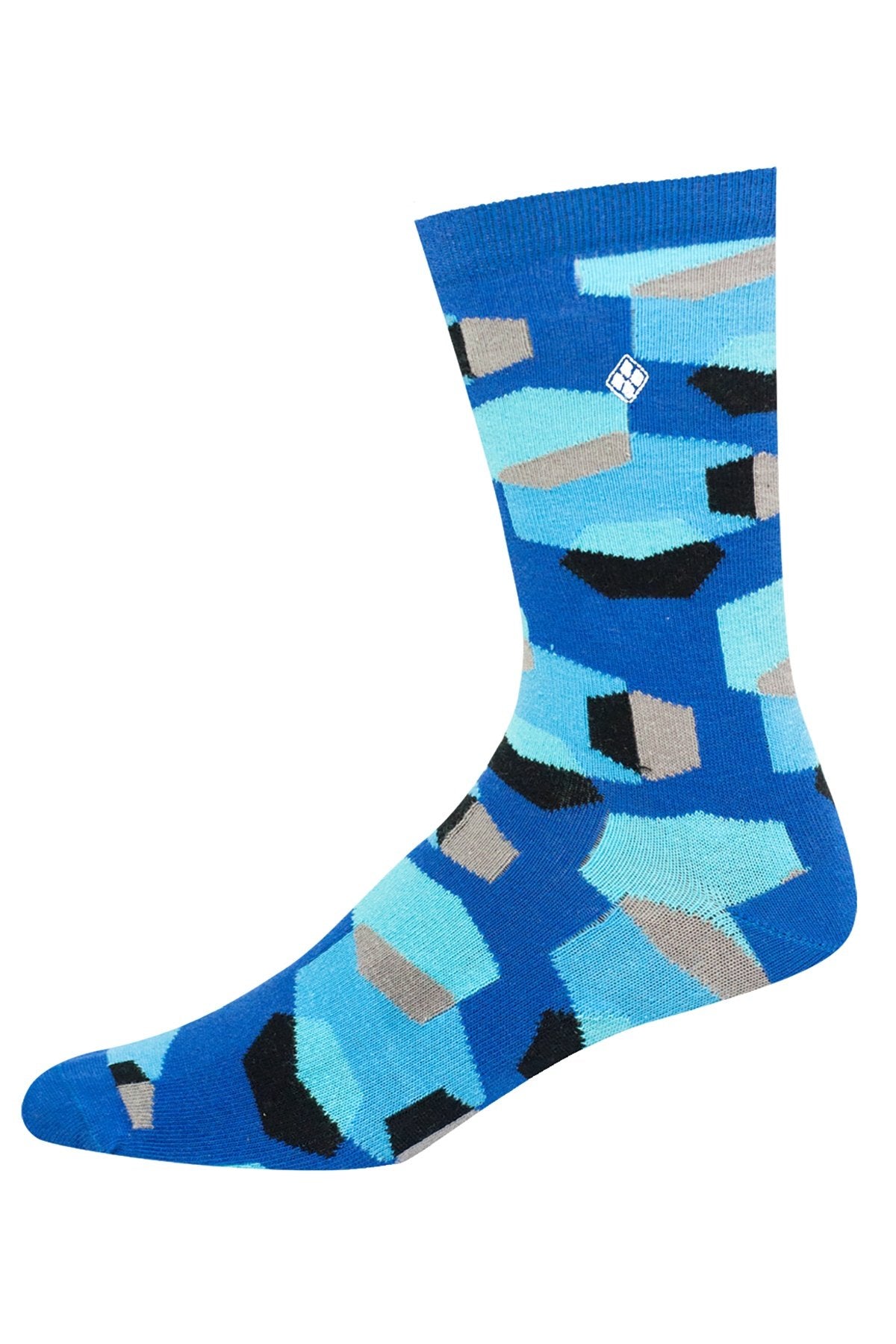 Argoz Blue Morning Swim Crew Sock