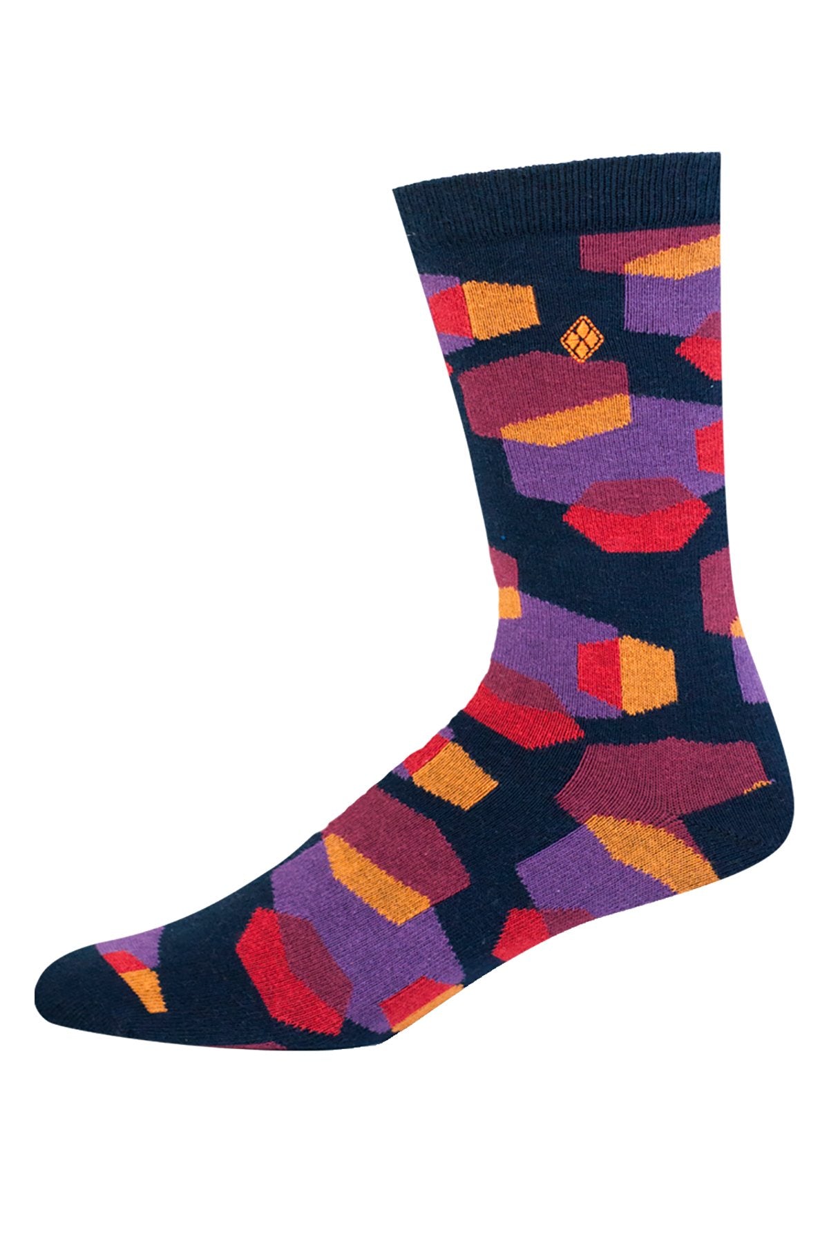 Argoz Purple/Red Lava Lamp Crew Sock