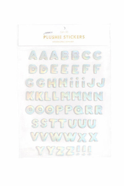 Ban.do Holographic Alphabet Leatherette Plushie Stickers