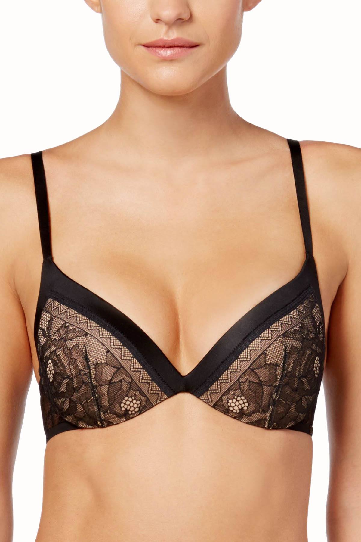 CK Black by Calvin Klein Black Obsess Plunge Push-Up Bra
