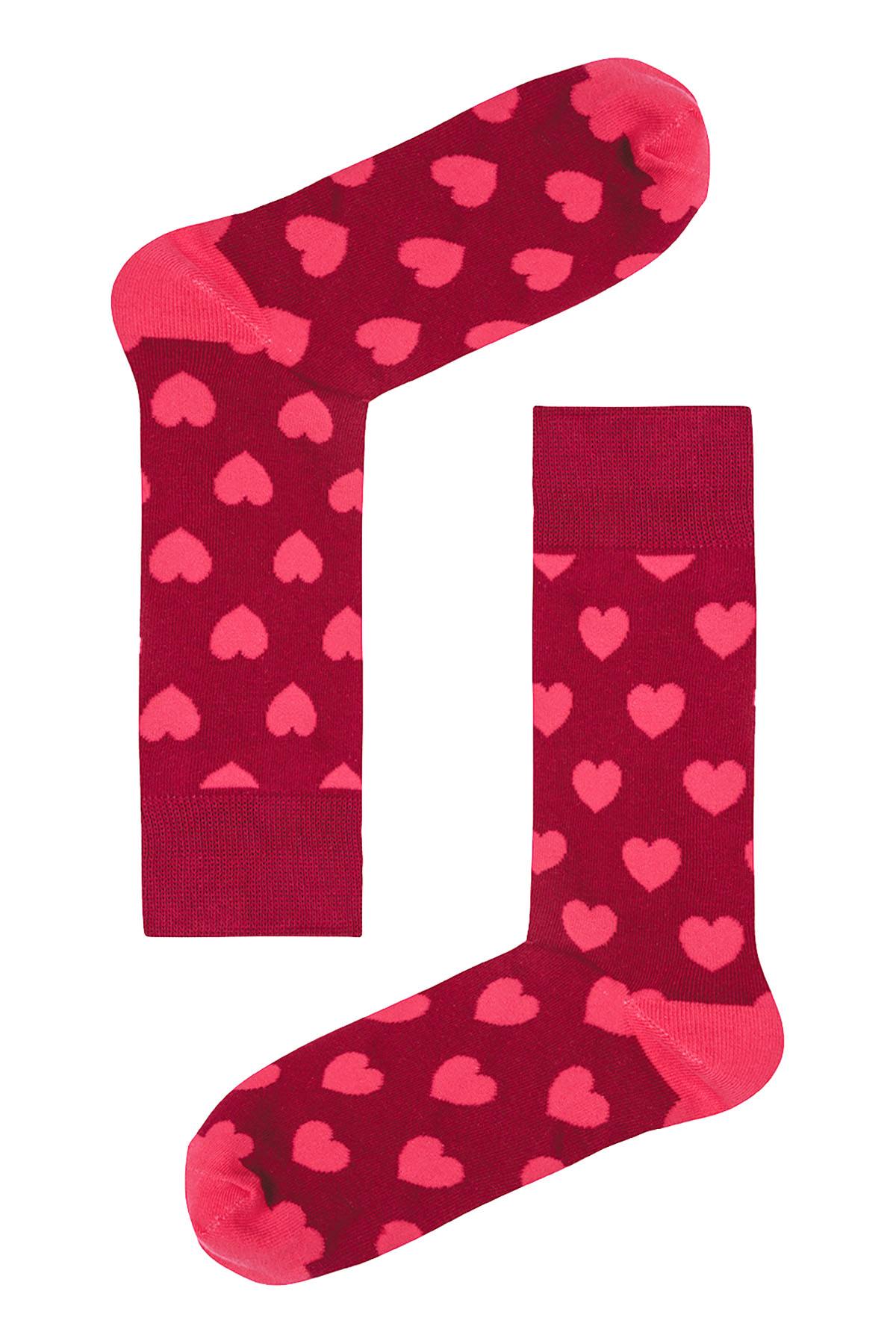 Drake & Hutch Red/Pink 'All You Need Is Love' Unisex Crew Socks