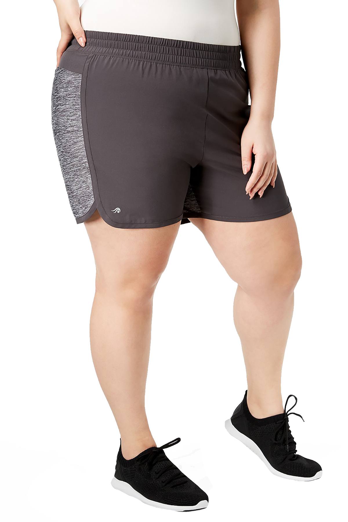 Ideology PLUS Charcoal Space-Dye Flattering Performance Short