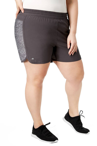 Ideology PLUS Charcoal Space-Dye Flattering Performance Short