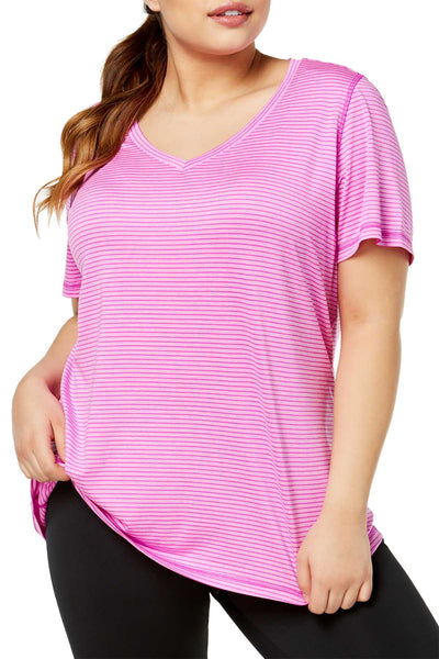 Ideology PLUS Sweet Tart Striped Performance T-Shirt