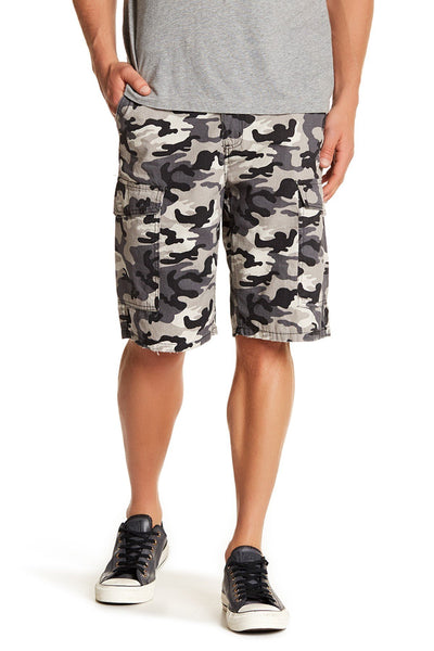 Jeffrey Banks Grey Camo Cargo Short