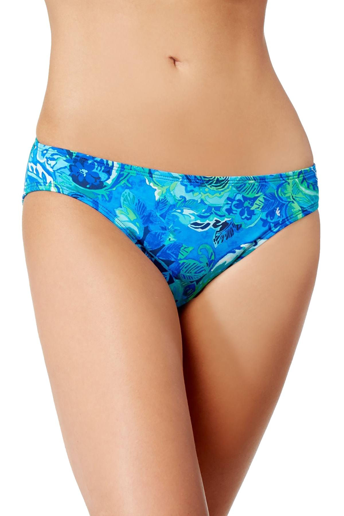 Lauren Ralph Lauren Blue Exotic Paisley Hipster Bikini Bottom