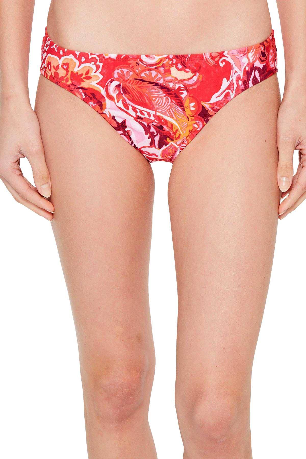 Lauren Ralph Lauren Coral Printed Exotic Paisley Hipster Bikini Bottom