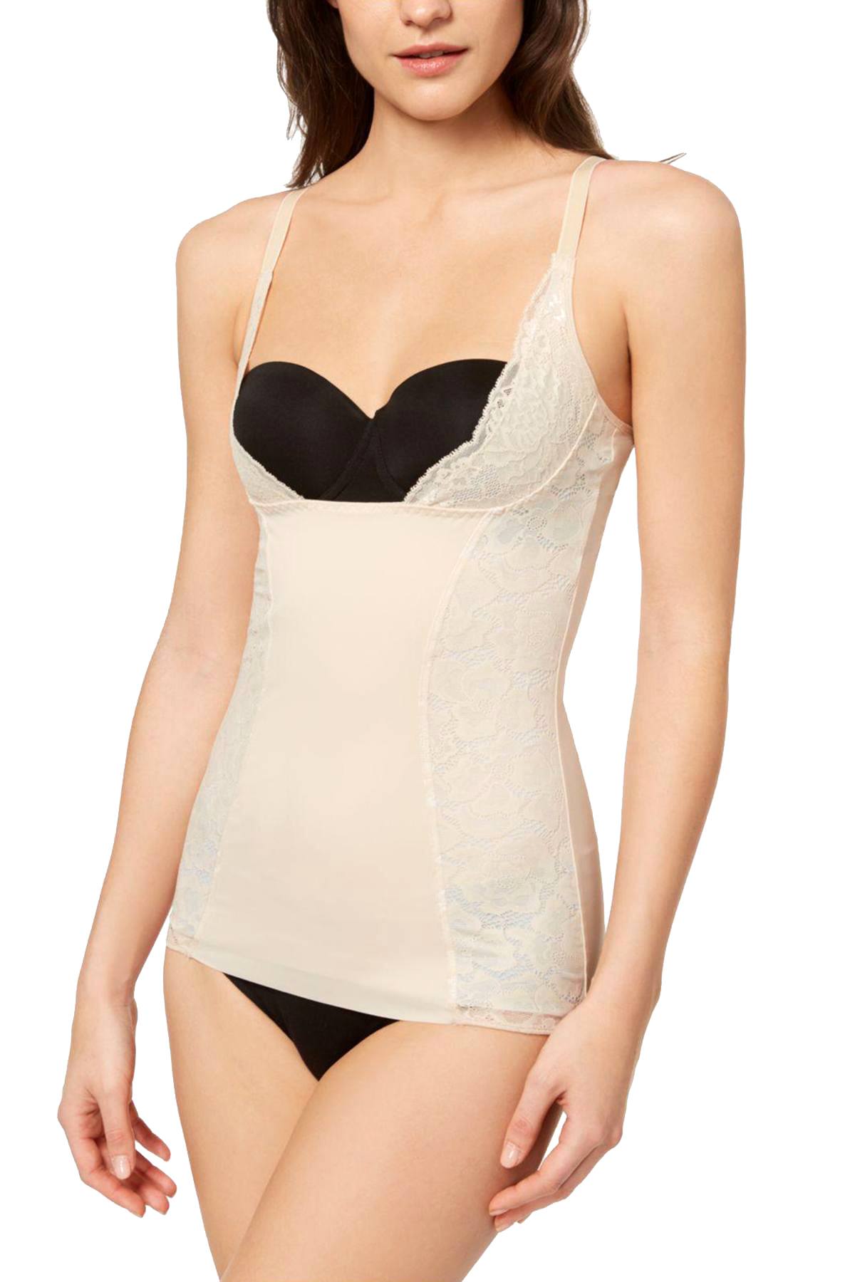 Maidenform PLUS Latte-Lift Combo Firm Foundations Firm Control Lace-Panel Torsette