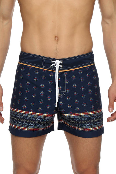 Parke and Ronen Navy Arapaho 4" Classic Swim Short