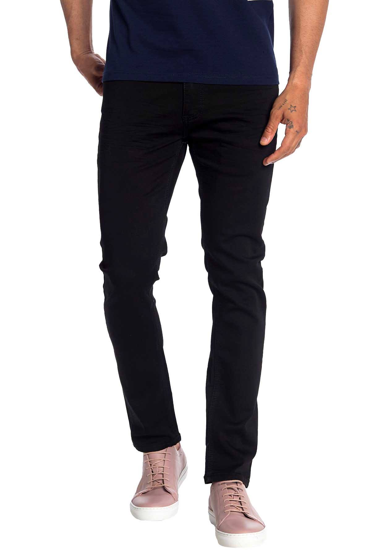 Recess Jeans Black Solid Stretch Slim Jean