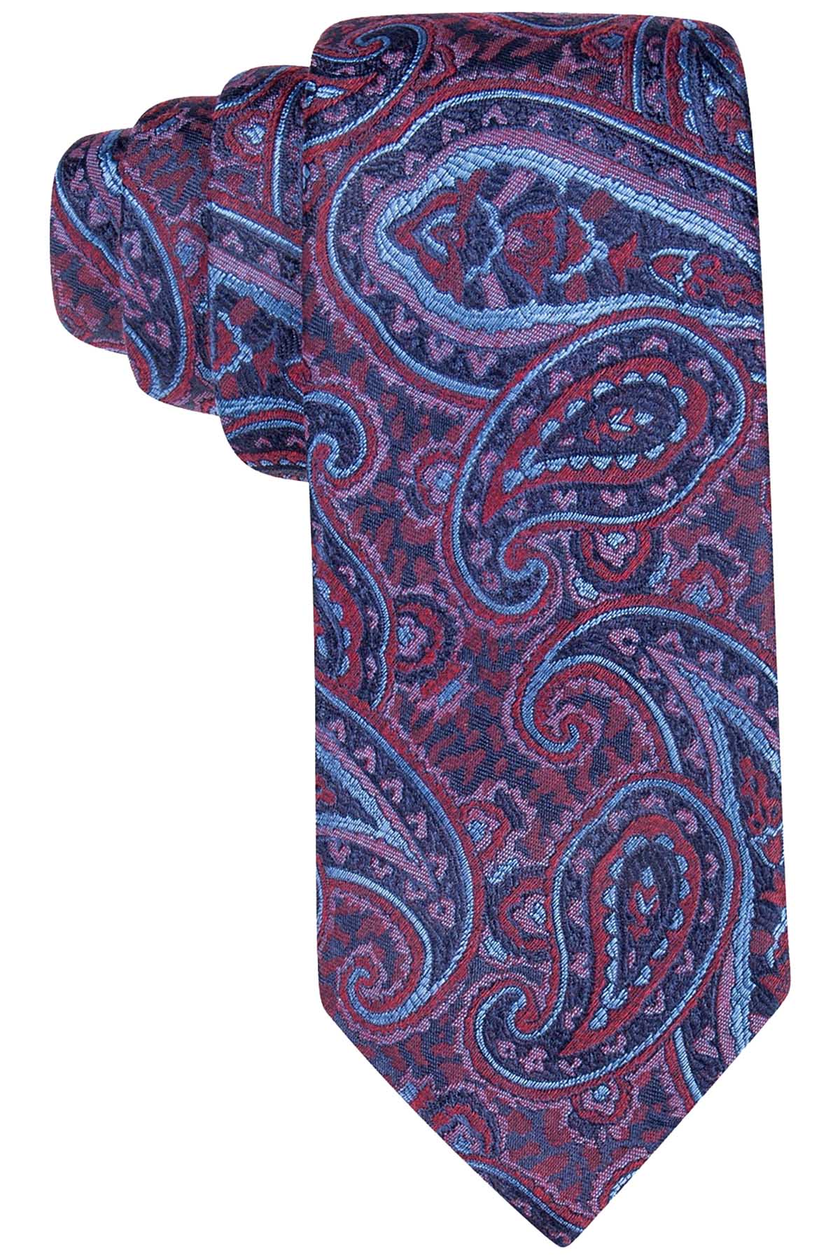 Tasso Elba Navy/Wine Seasonal Paisley Tie