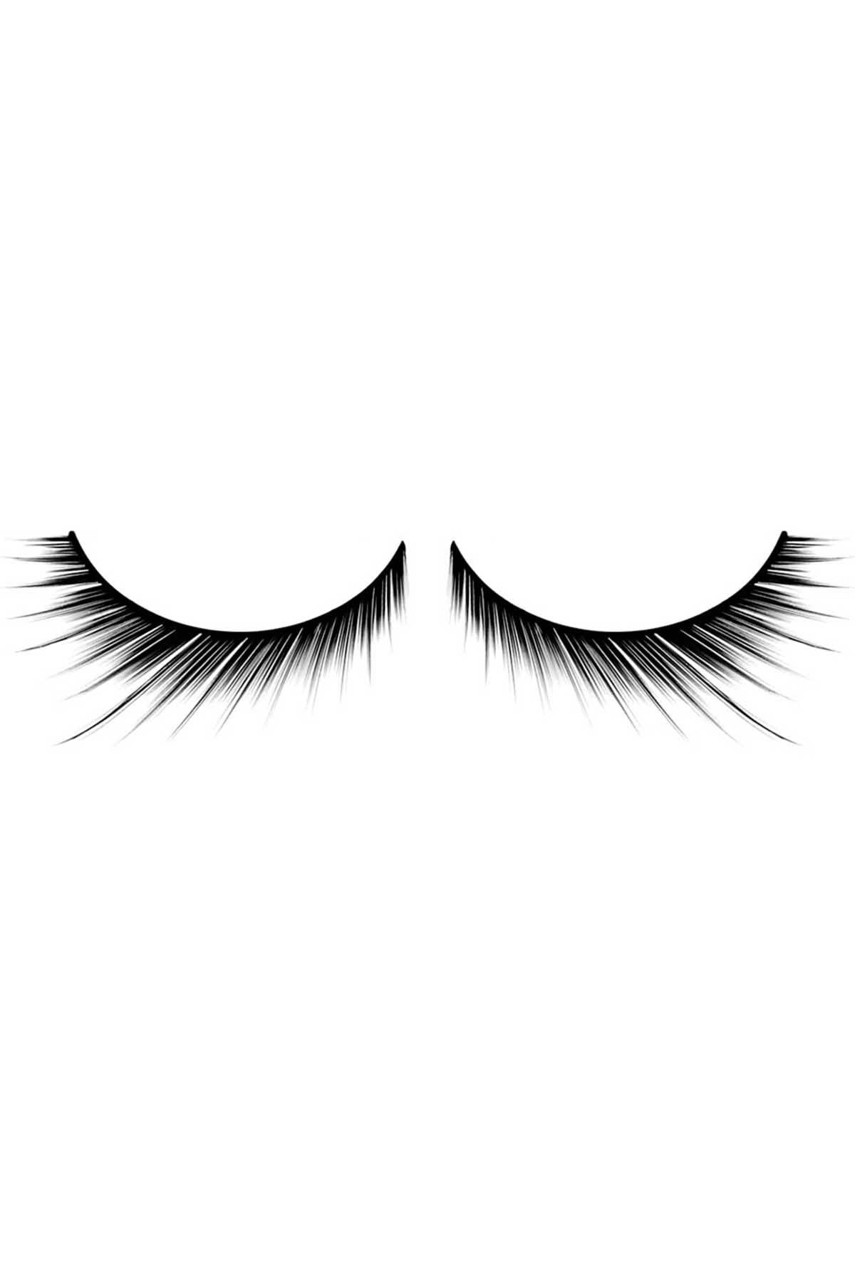 Baci Black Angled Natural Look Eyelashes